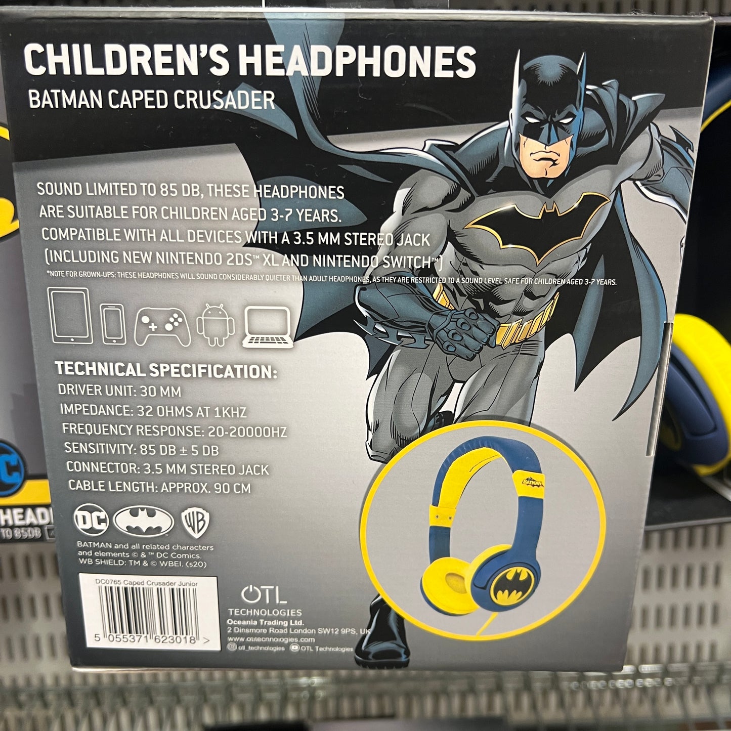 QTL Batman Kids Headphones