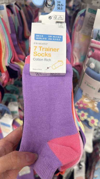 Rainbow Socks Kids 7 pairs Pack
