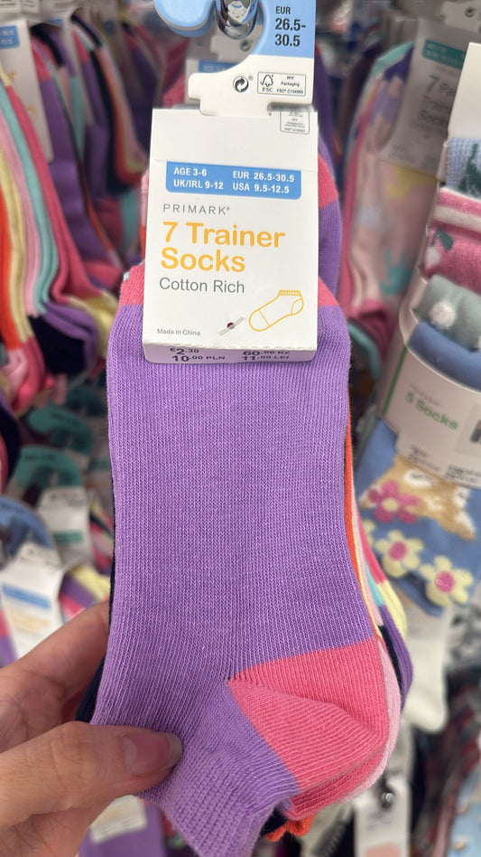 Rainbow Socks Kids 7 pairs Pack