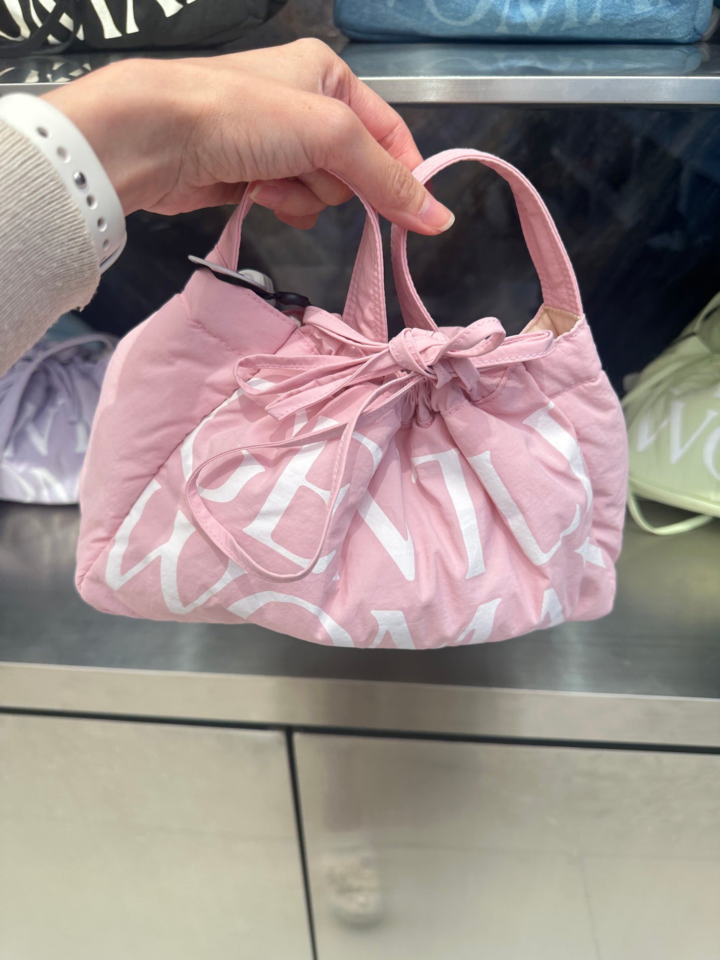 Gentle Woman Dumpling Tote Pink