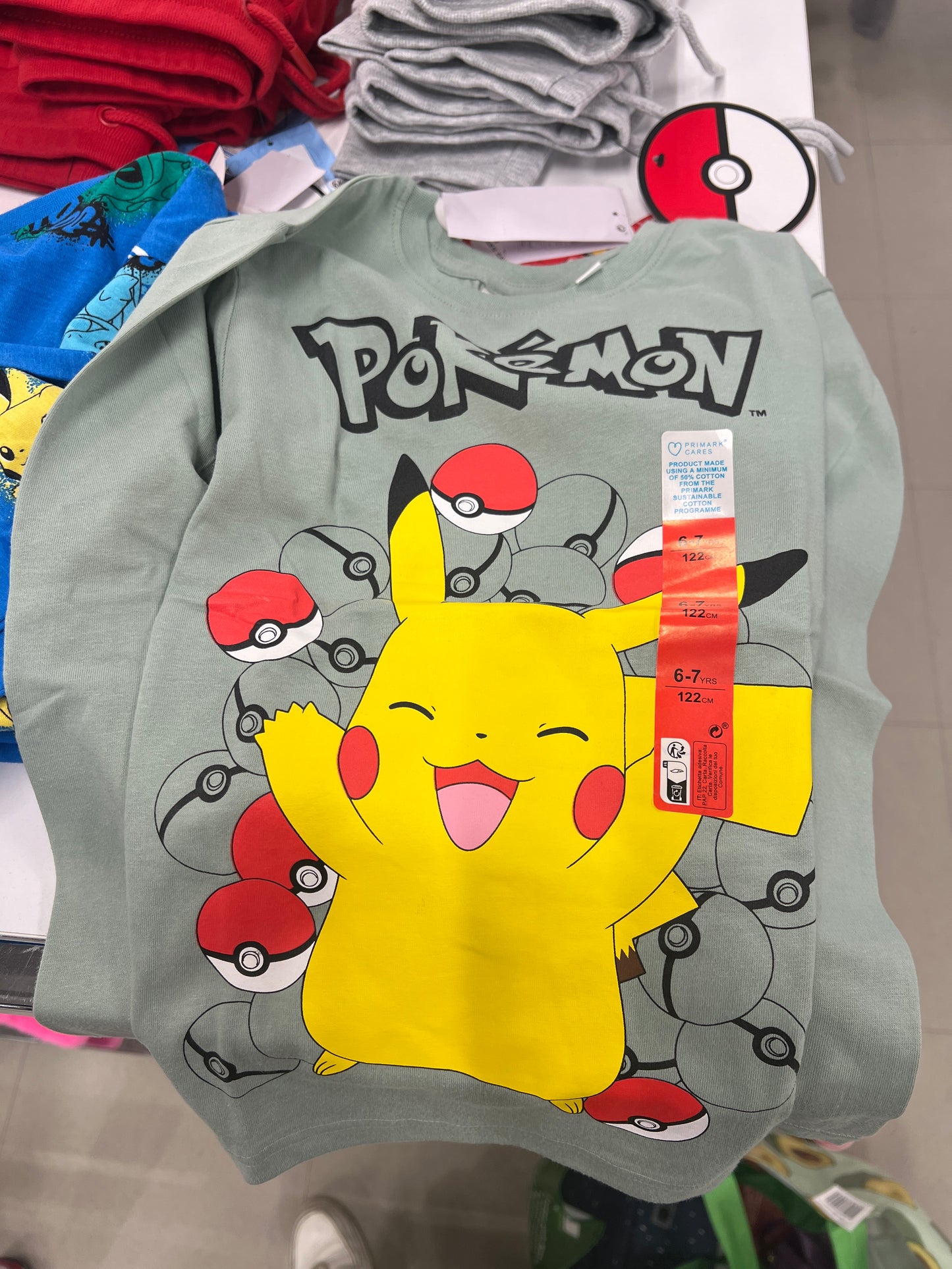 Pokemon Green Long Sleeves T Kids