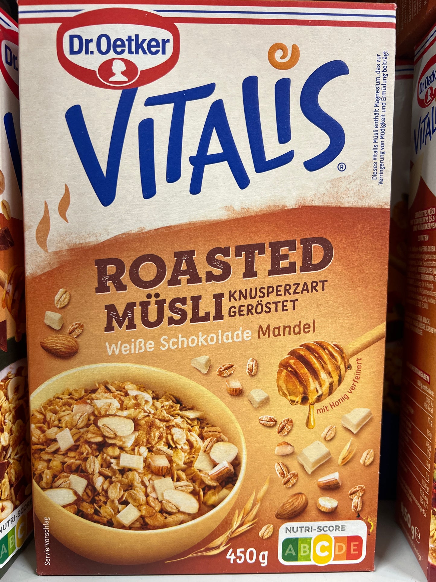 Dr Oetker Roasted Musli (Honey & White choco) 450g