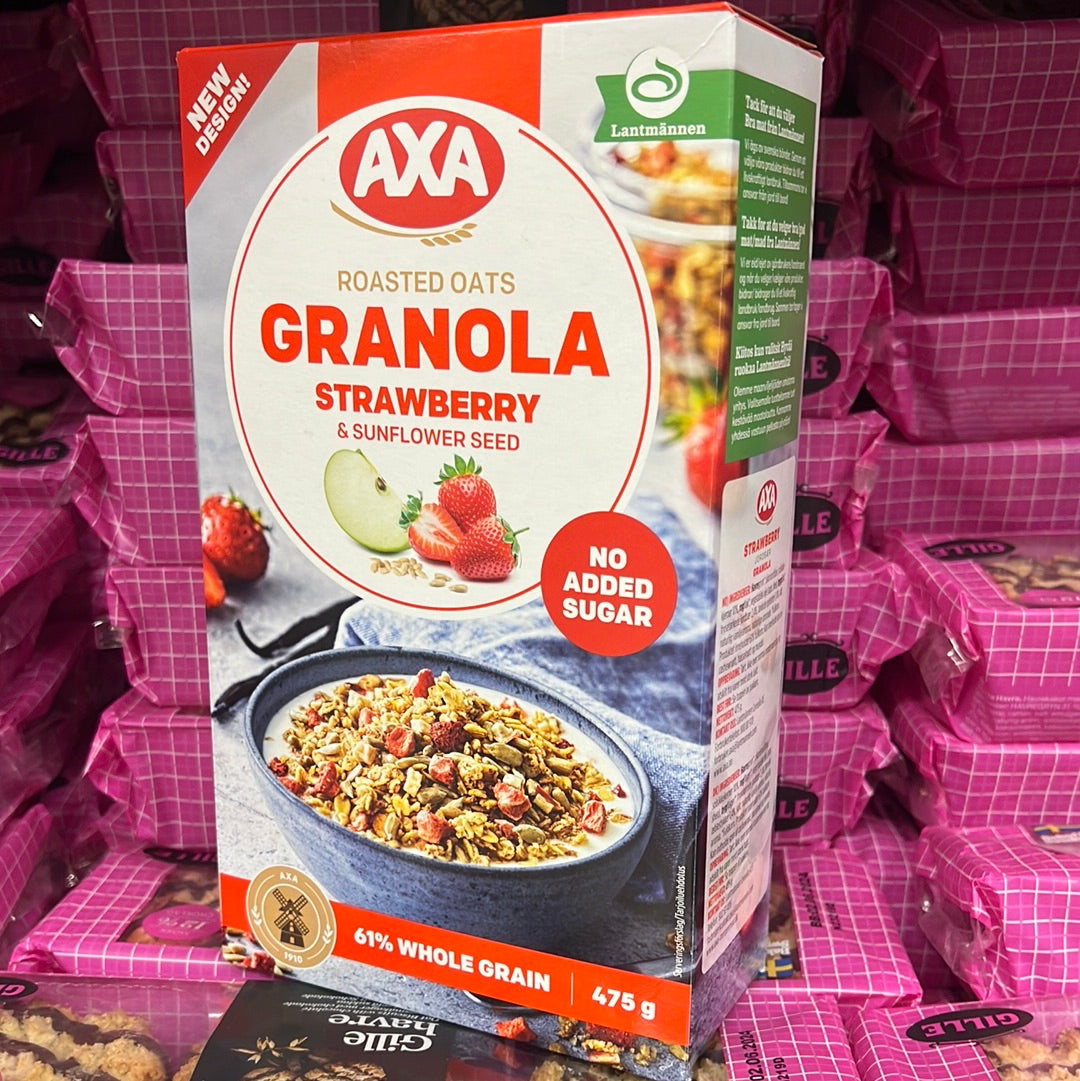 AXA Roasted Oats Granola (Strawberry & Sunflower Seed) 475g