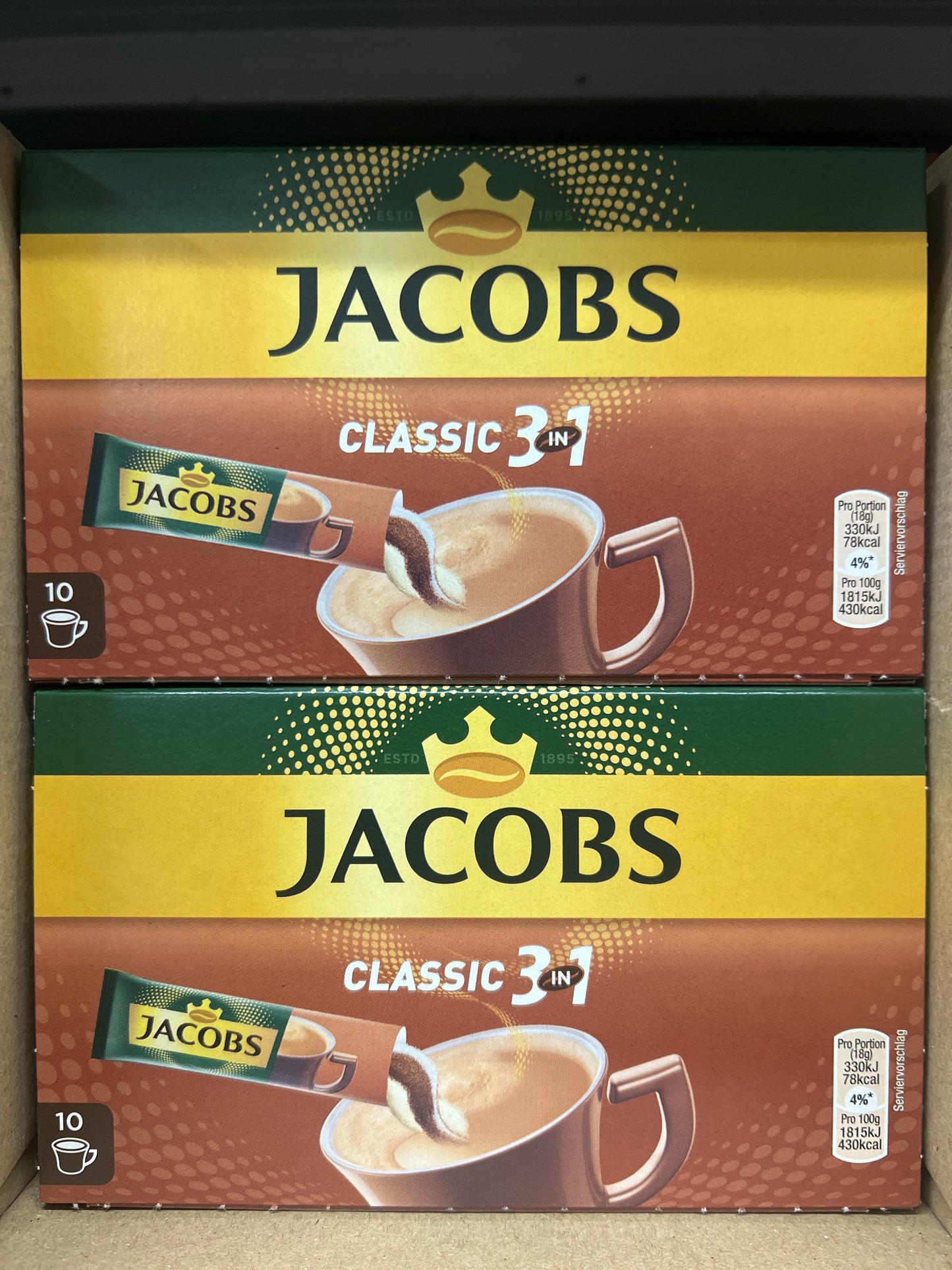 Jacobs Coffee 3in1 10x18g Sticks