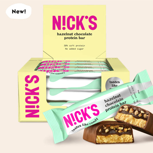 N!CK’S Protein Bar Hazelnut Chocolate (15g Protein, SUGAR FREE) 3x50g