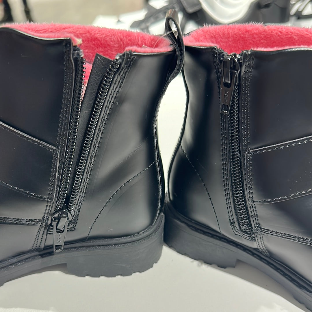 Kid’s High-Cut Winter Boot Black Pink (WaterProof)