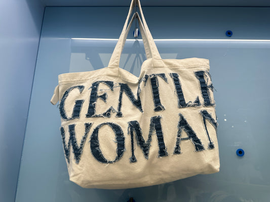 Gentle Woman Big Tote Denim White