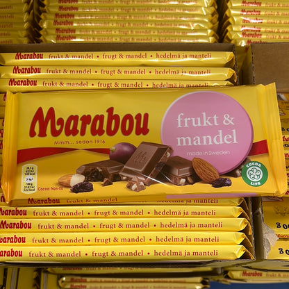 Marabou Milk Chocolate Fruit & Nuts 200g