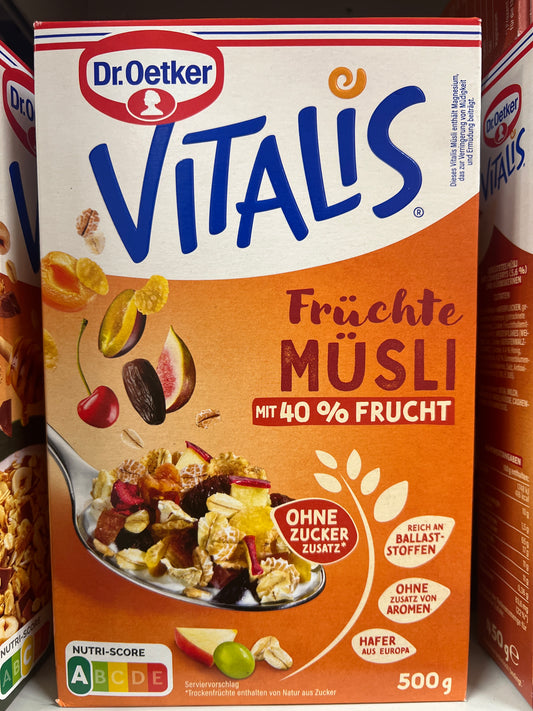 Dr Oetker Fruits Musli (40% Fruits) 500g