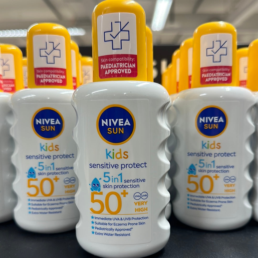 Nivea Kids SunScreen 5-in-1 Spray SPF50 (Paediatrician Approved)