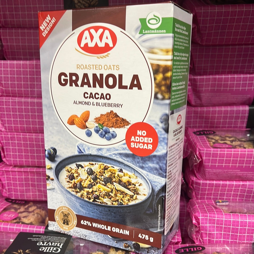 AXA Roasted Oats Granola (Cacao, Almond & Blueberry) 475g