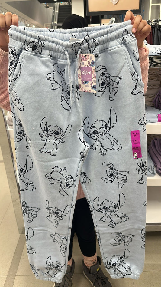 Stitch Sweat Pants Kids Blue
