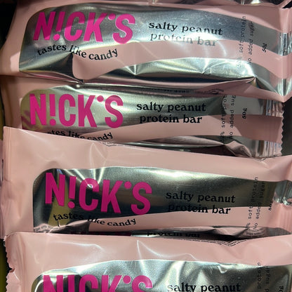 N!CK’S Protein Bar Salty Peanuts (15g Protein, SUGAR FREE) 3x50g