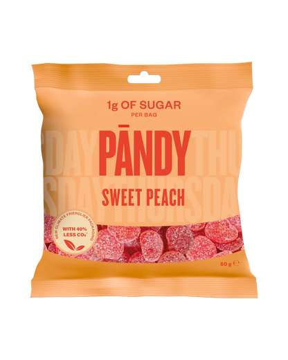 Pandy Gummy Sweet Peach (1g Sugar per pack) 50g