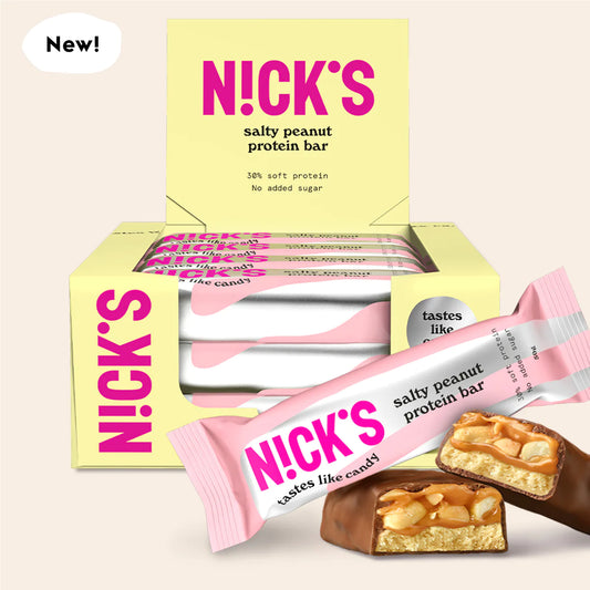 N!CK’S Protein Bar Salty Peanuts (15g Protein, SUGAR FREE) 3x50g