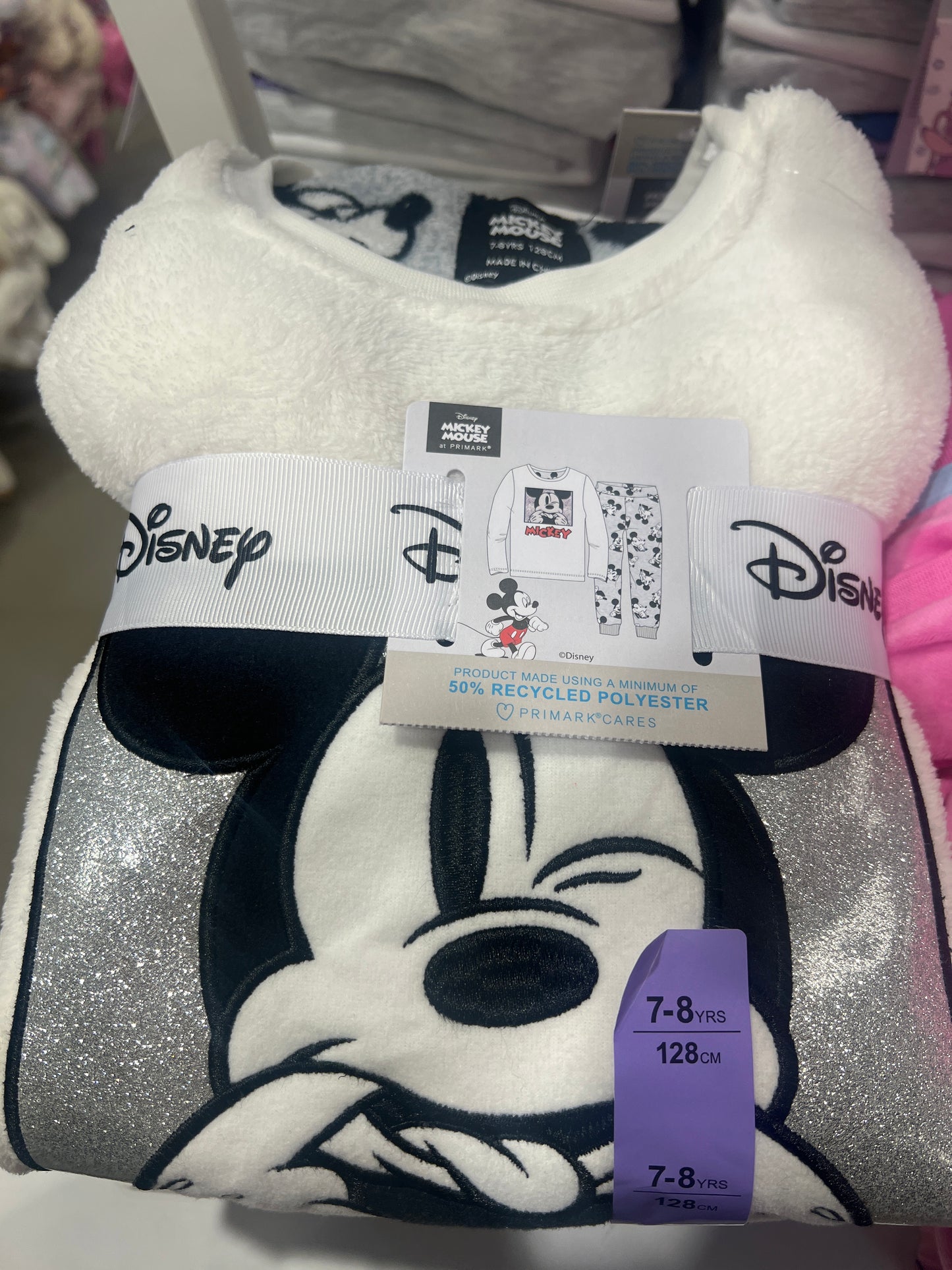 Mickey Mouse Black & White Pajamas