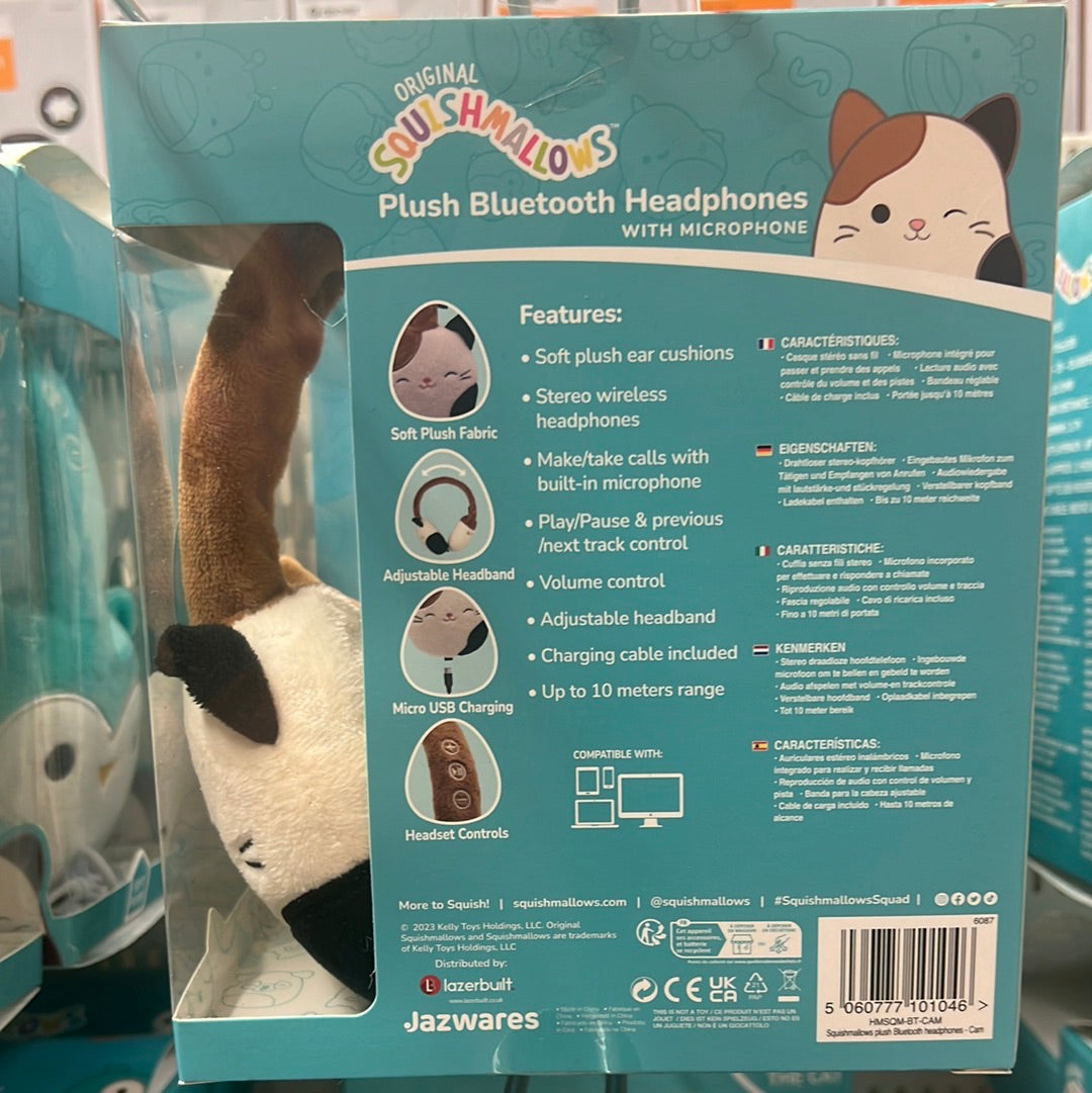 Squishmallows Plush Cam the Cat Headphones (WIRELESS)