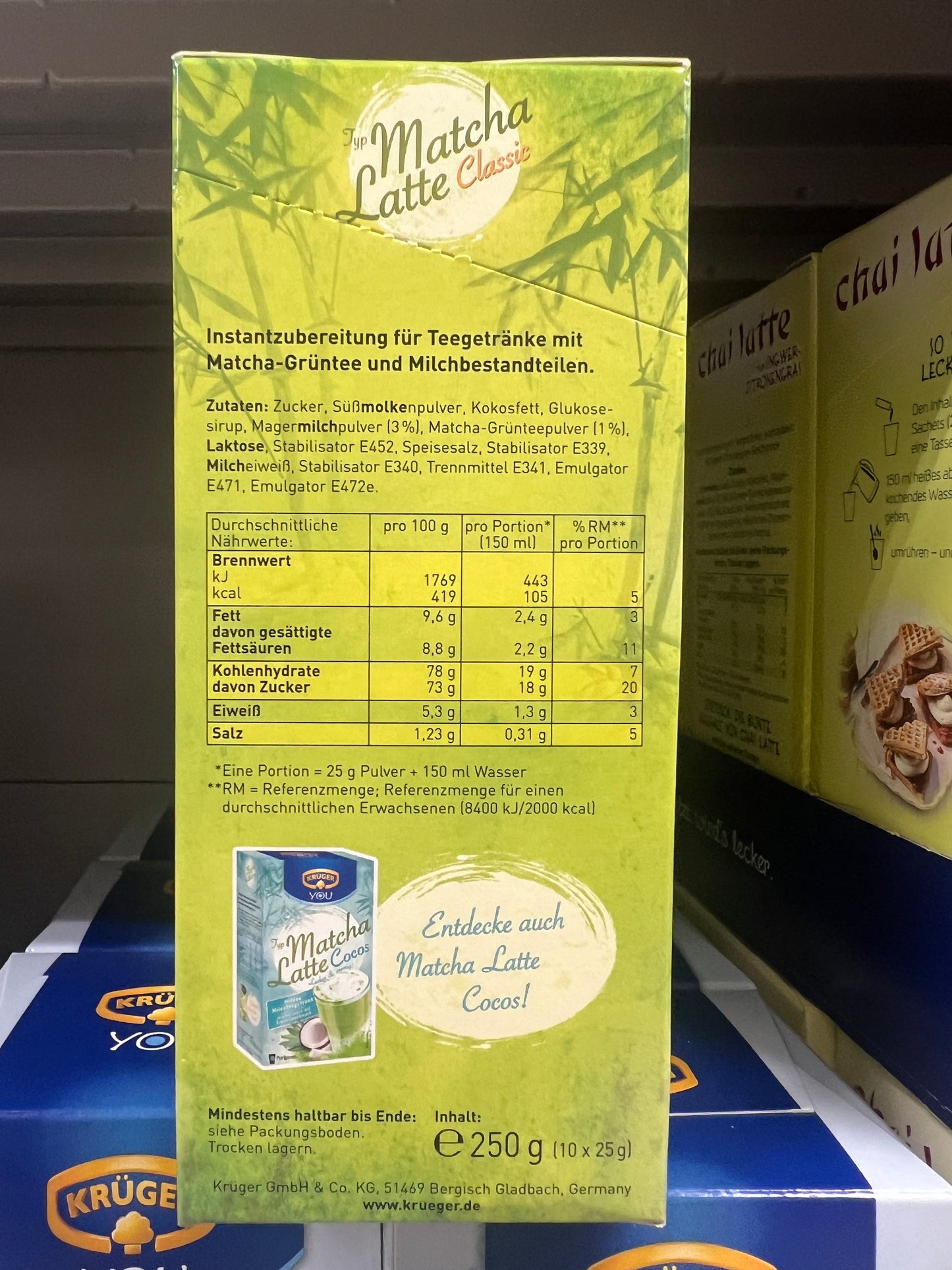 KRUGER Matcha Latte (Original) 10x25g