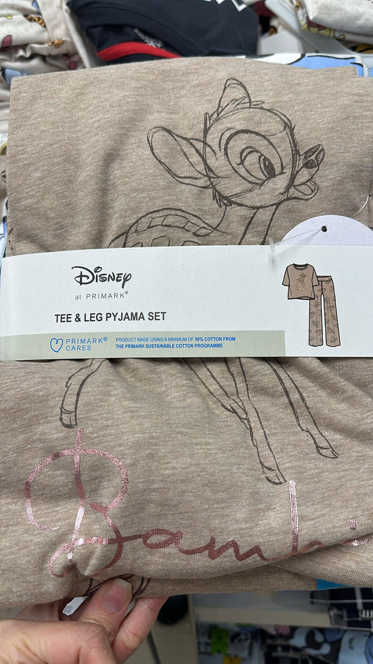 Disney Bambi Short Sleeve Adult Pajamas Set