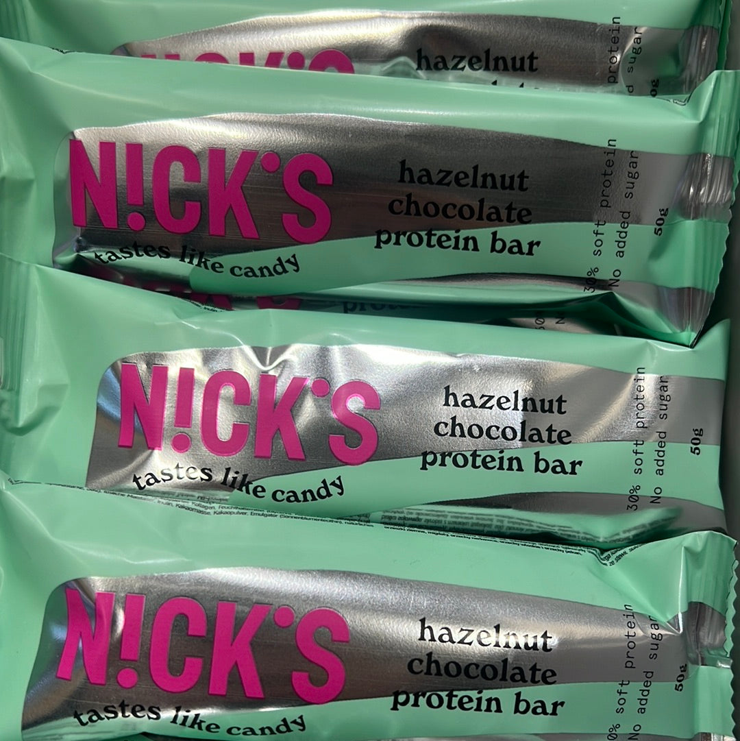 N!CK’S Protein Bar Hazelnut Chocolate (15g Protein, SUGAR FREE) 3x50g