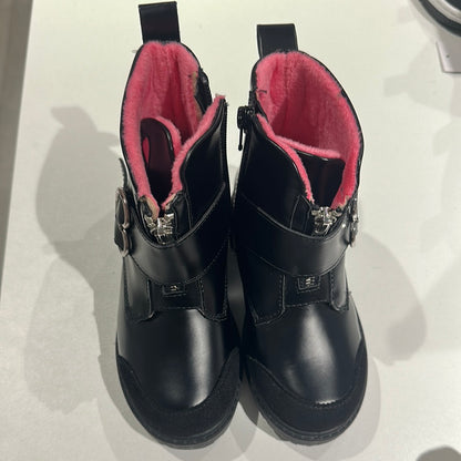 Kid’s High-Cut Winter Boot Black Pink (WaterProof)