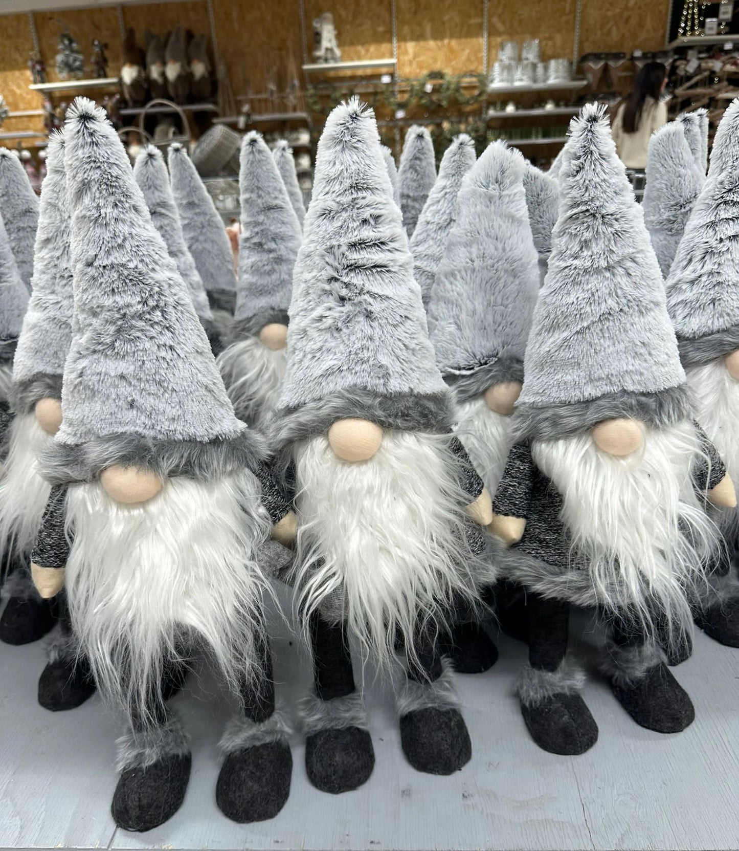 Christmas Tomte Gungande (Santa) 50cm (Grey)