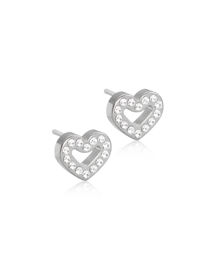 Natural Titanium Brilliance Heart Hollow 8mm