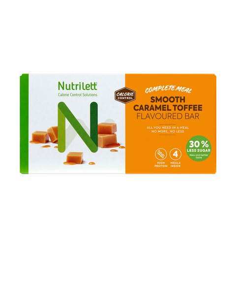 NUTRILETT Meal Replacement Bar Smooth Caramel Toffee 4x59g