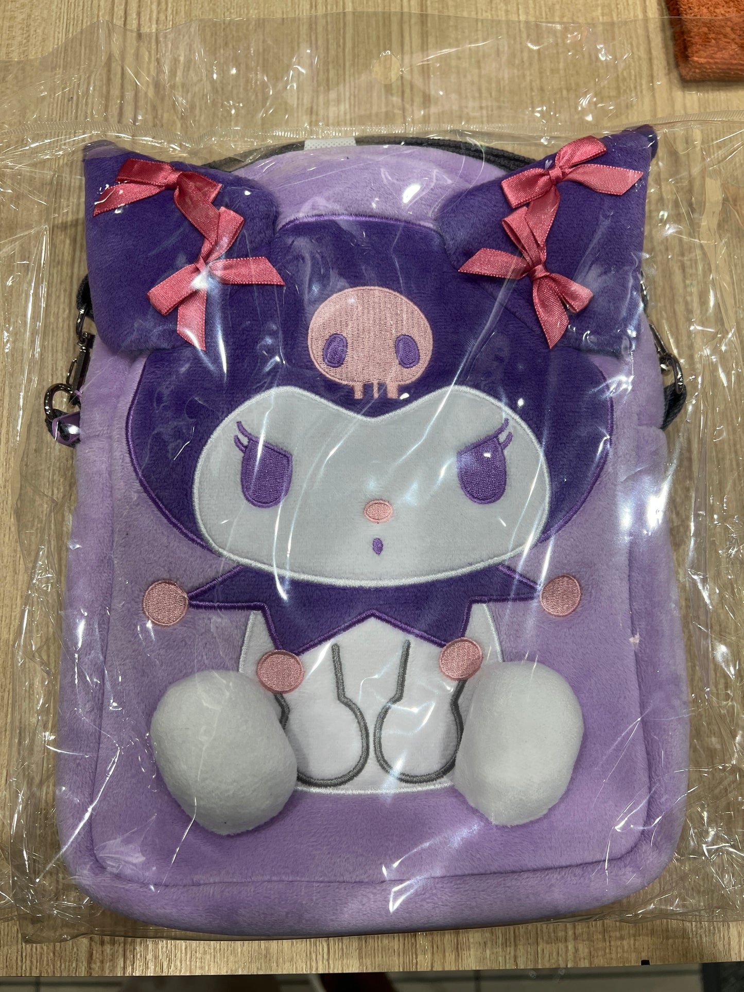 SANRIO Plush Pochette Bag Kuromi