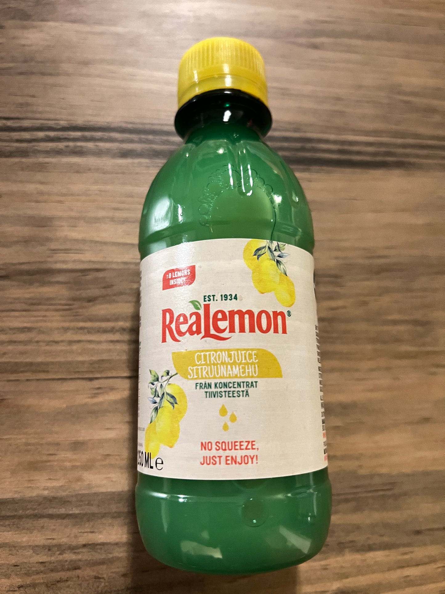 ReaLemon 1934 Pure 100% Lemon Squeeze Concentrate 250ml (8-10 Lemons)