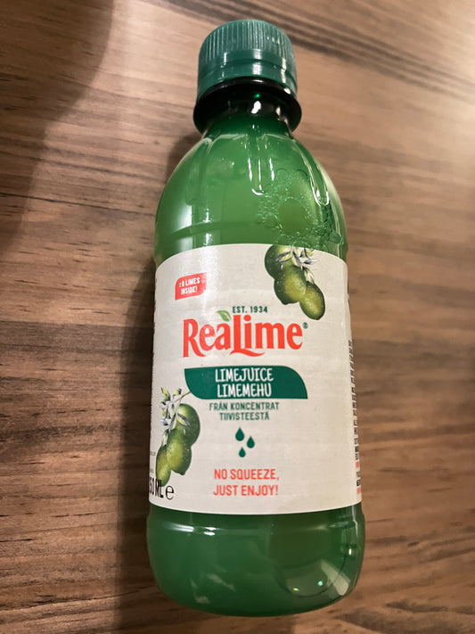 ReaLime 1934 Pure 100% Lime Squeeze Concentrate 250ml (8-10 Lime)