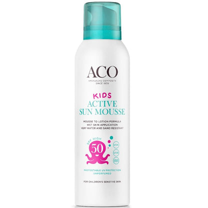 ACO Kids Active Sun Mousse SPF50 150ml