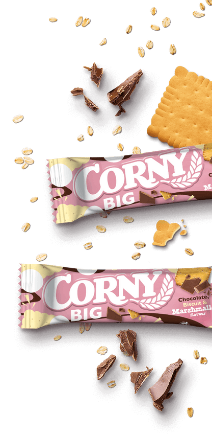 Corny BIG Muesli Bar Chocolate, Biscuit, Marshmallow 4x40g