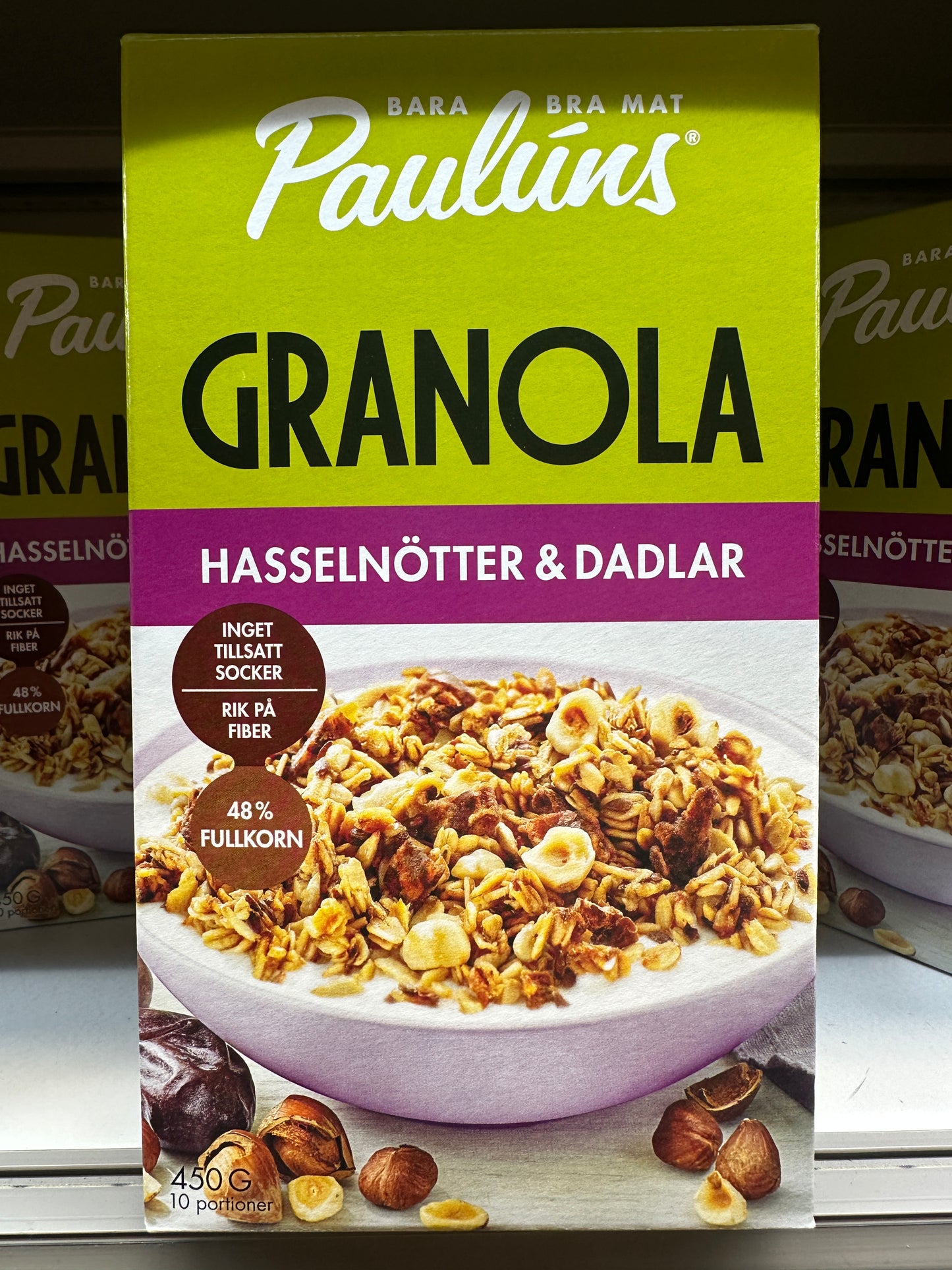 Paulúns Granola Hazelnut & Dates 450g (10 Portion) NO SUGAR ADDED