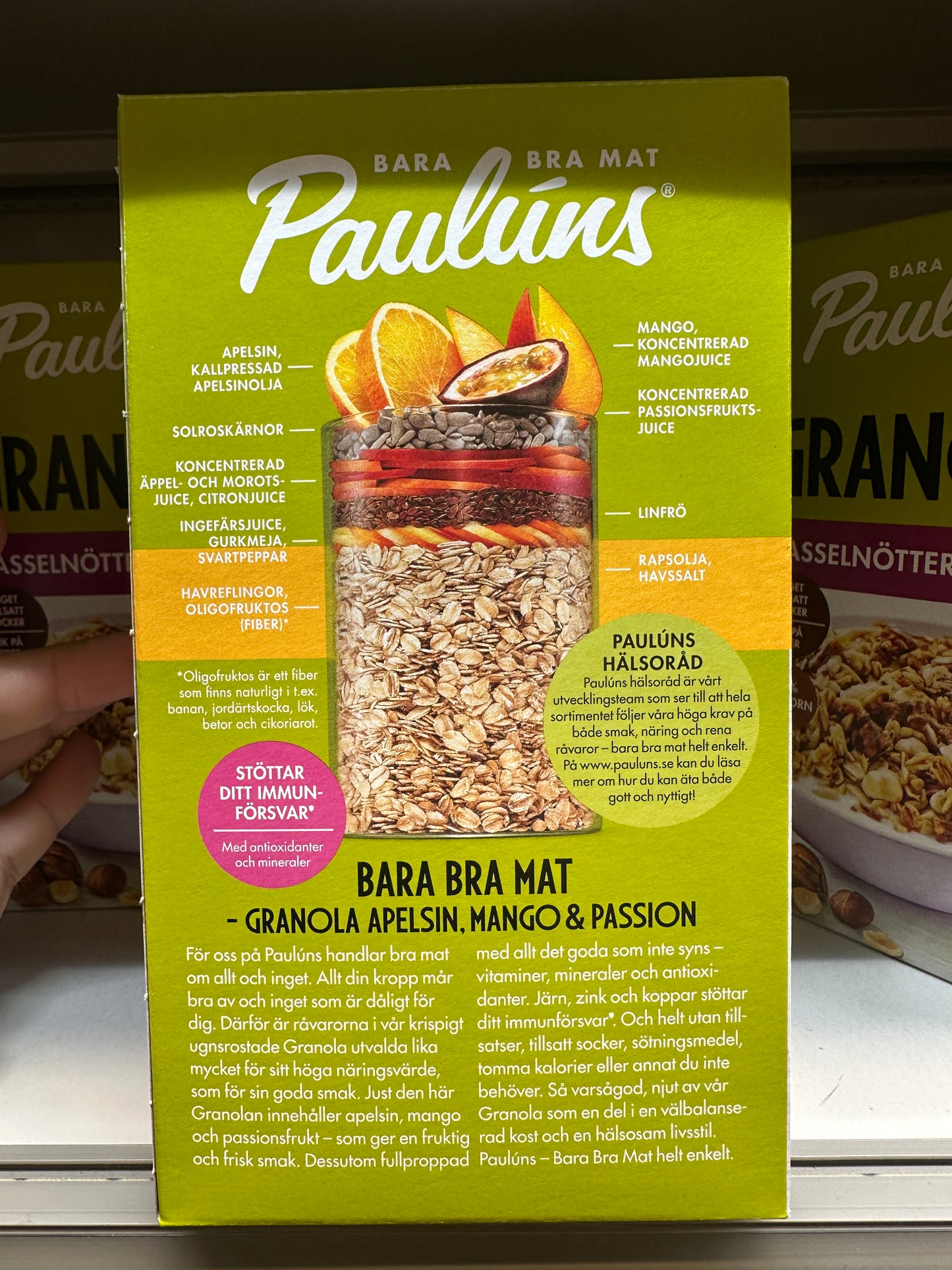 Paulúns Granola Orange, Mango & Passionfruit 450g (10 Portion) NO SUGAR ADDED