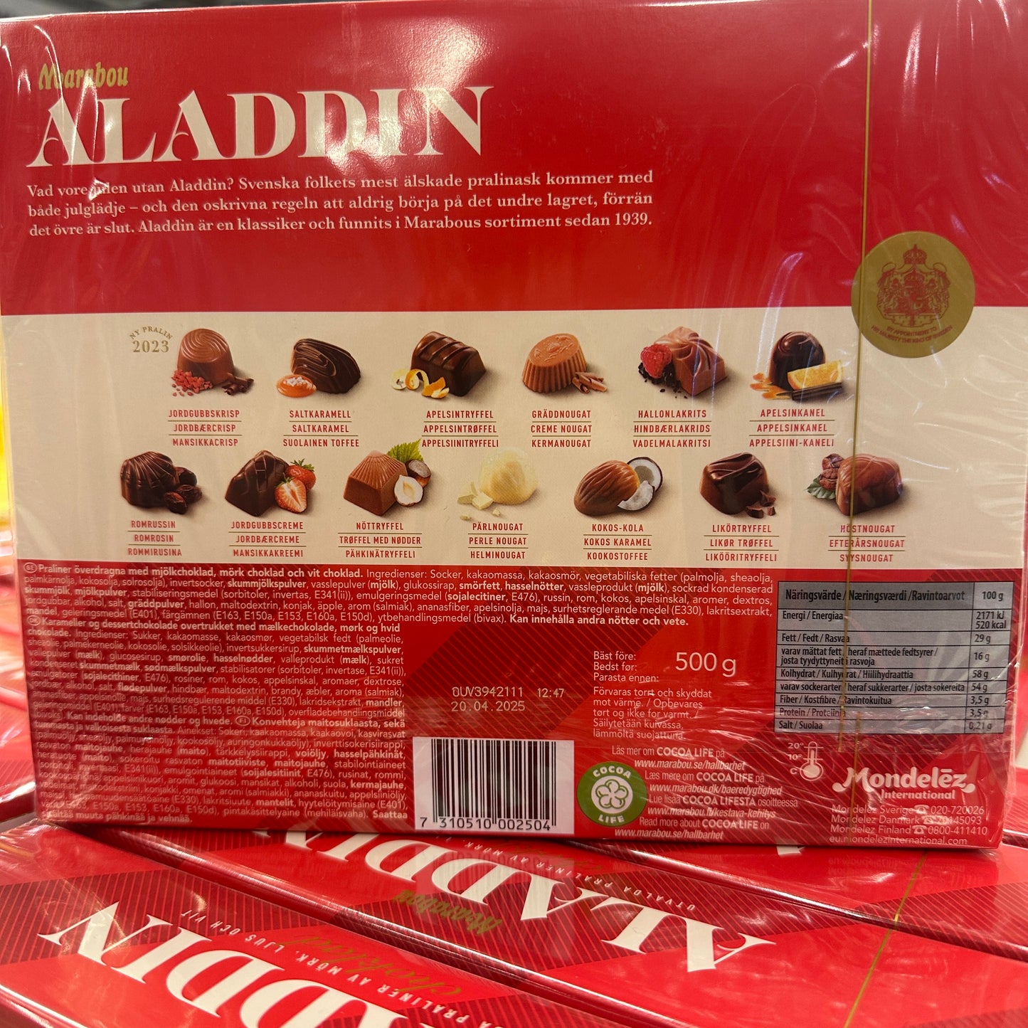 Marabou Premium ALADDIN Selected Pralines (Dark, Light & White) 500g