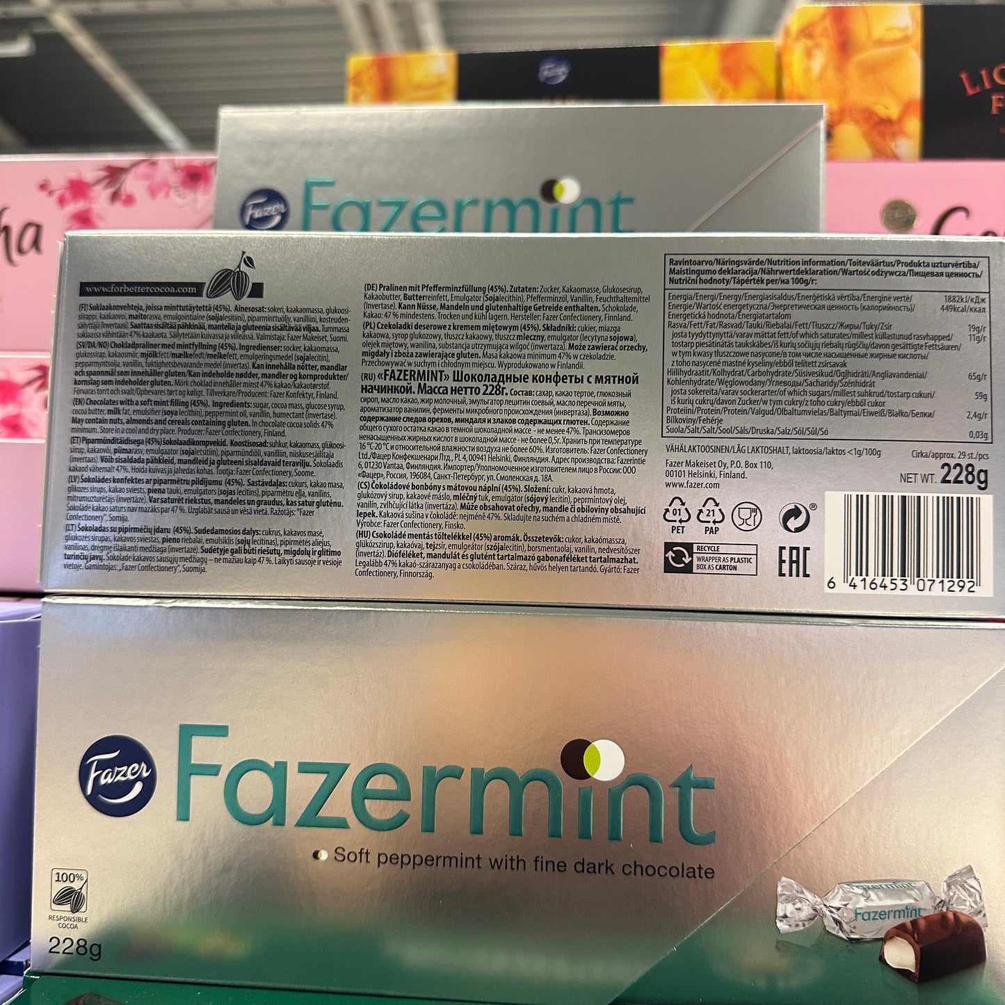 Fazer Fazermint Soft Peppermint w/ Fine Dark Chocolate 228g