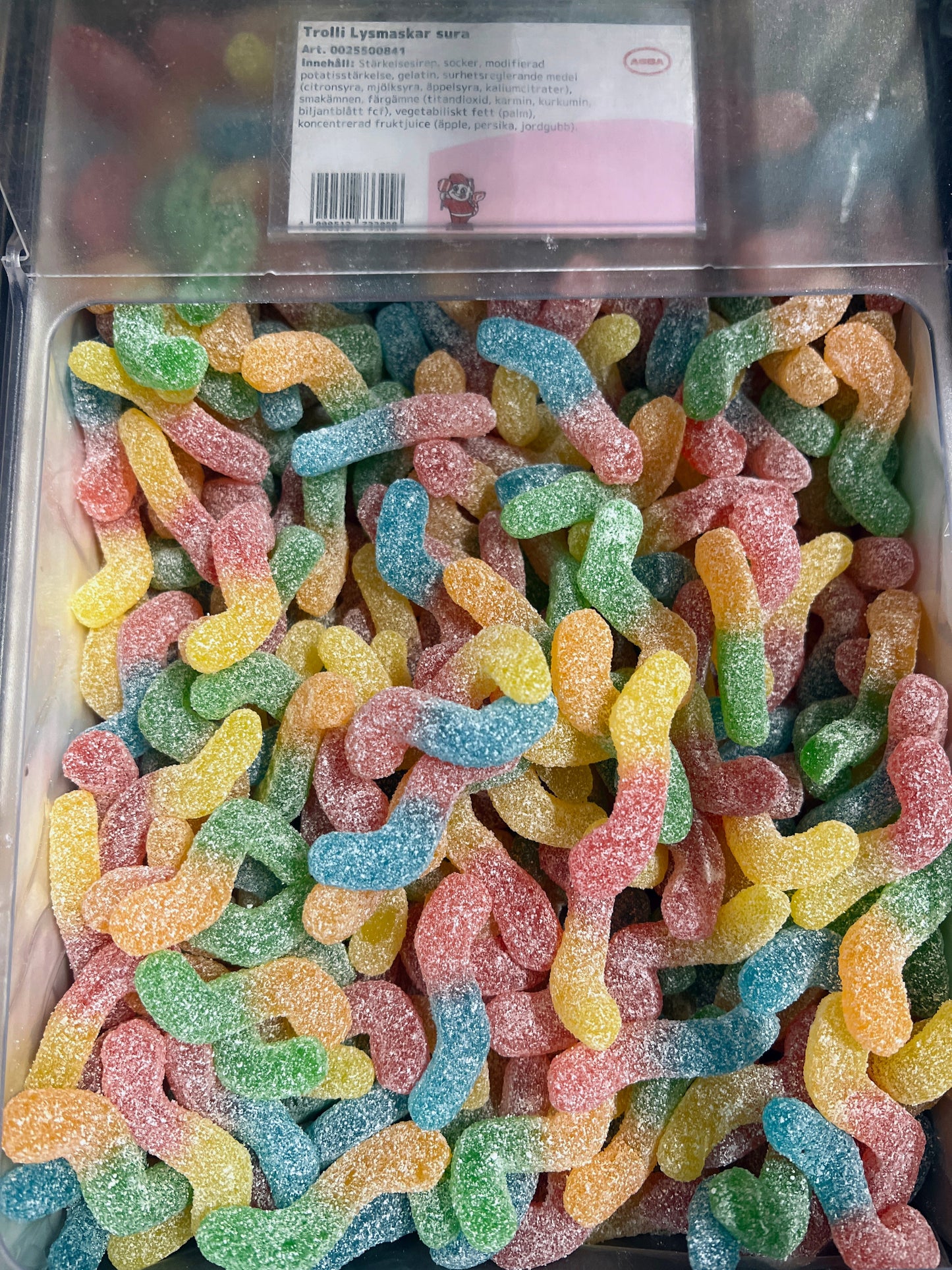 Swedish Godis Sour Worms 100g