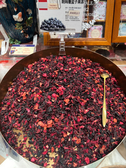 Flower Tea - Raspberry Rum Fruit Tea (Pure Dried)
