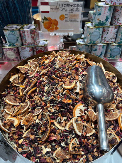 Flower Tea - Vibrant Orange Fruit Tea (Pure Dried)