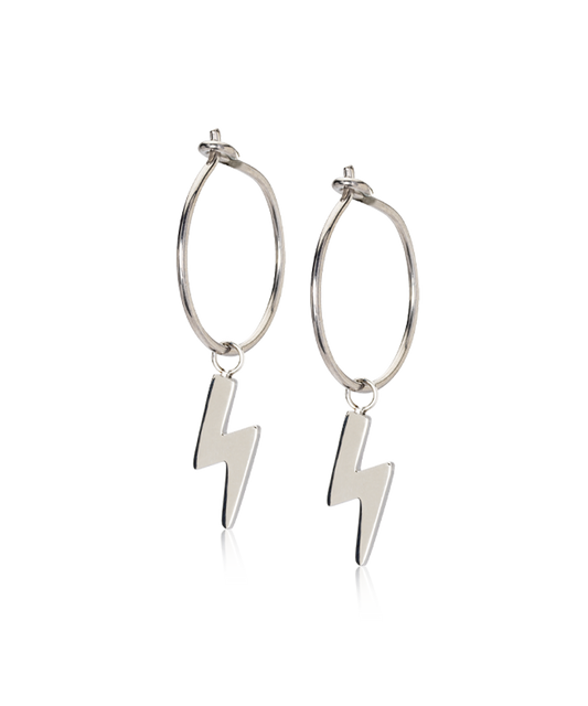 Natural Titanium Ear Ring Pendant Flash 14mm (New)