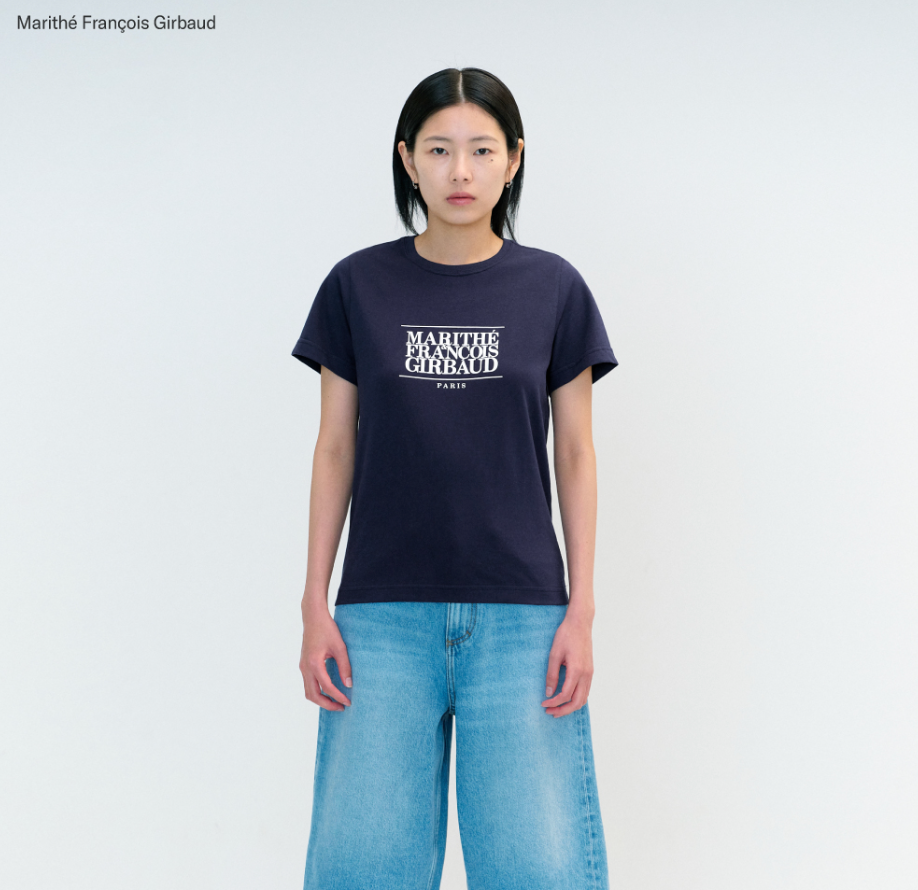 MARITHE - W CLASSIC TEE - NAVY