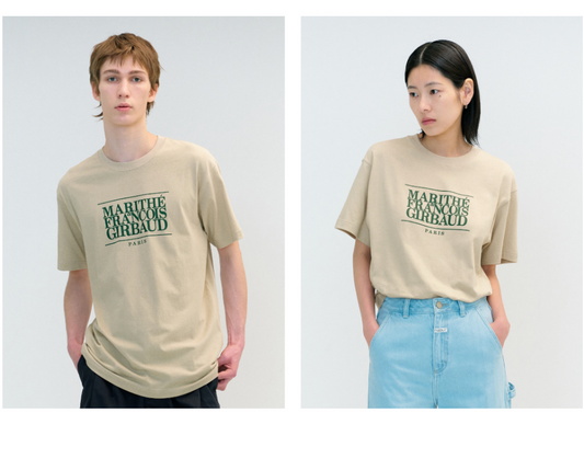 MARITHE - W CLASSIC TEE - KHAKI BEIGE (UNISEX)