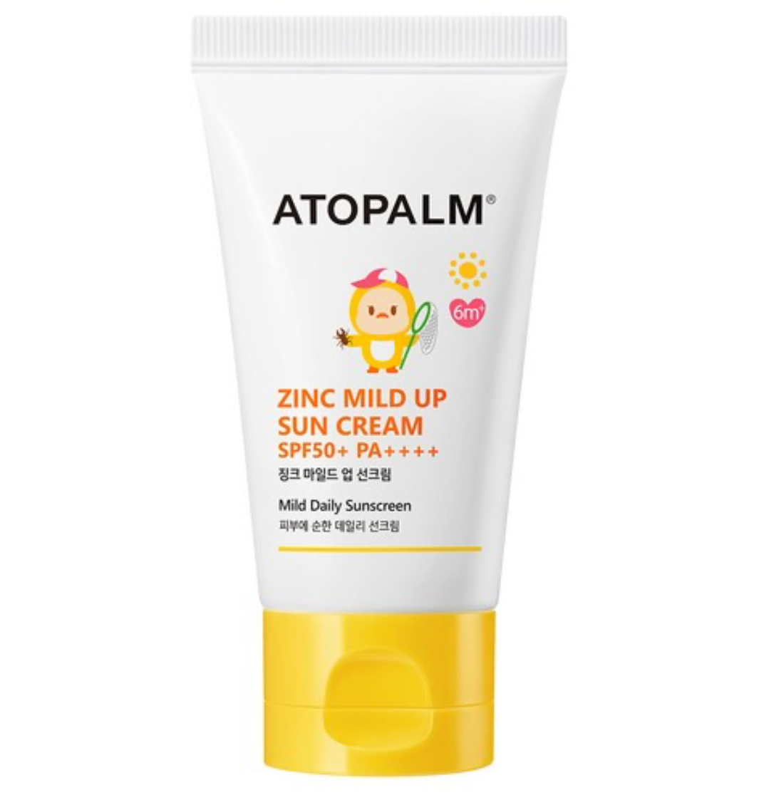 ATOPALM Zinc Mild Up Sun Cream 65g SPF50+ PA++++ (Free Atopalm Pure Cleansing Pad 30pads 62g)