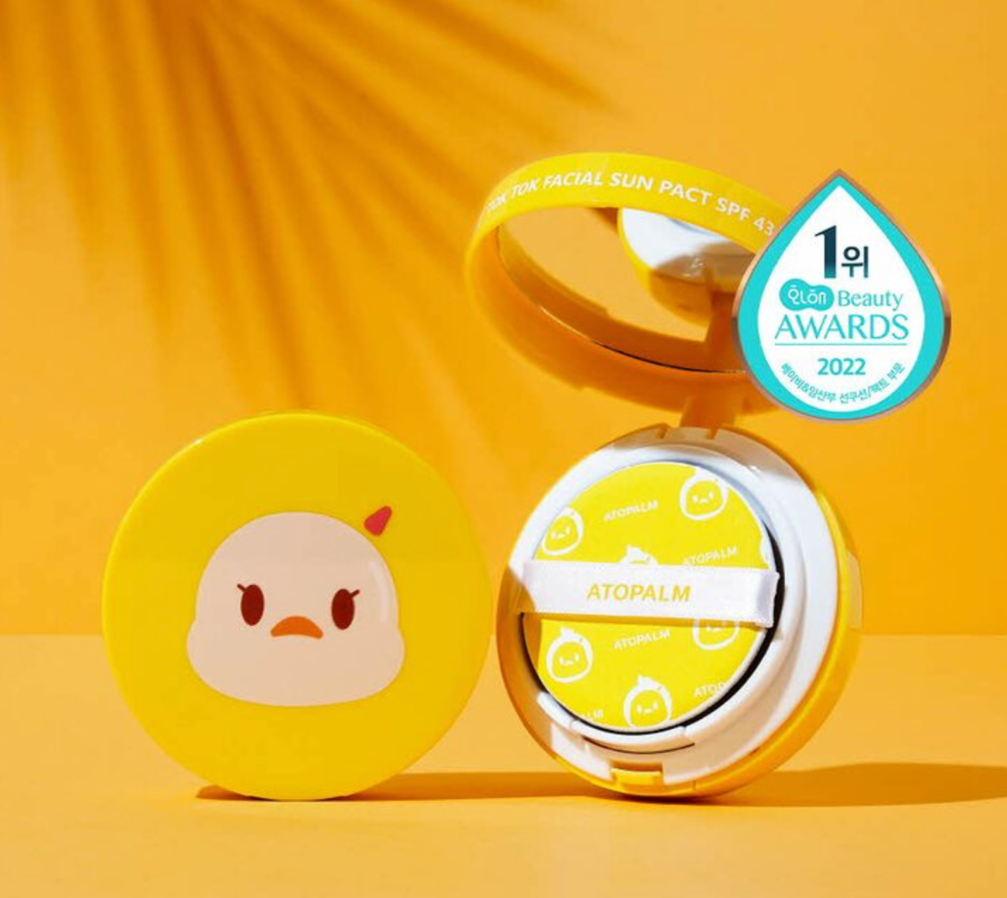 ATOPALM Tok Tok Facial Sun Pact SPF43 PA+++