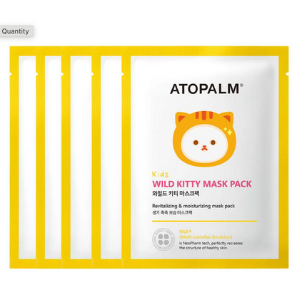 ATOPALM Wild Kitty & Panda Mask Pack Kids 5x15g