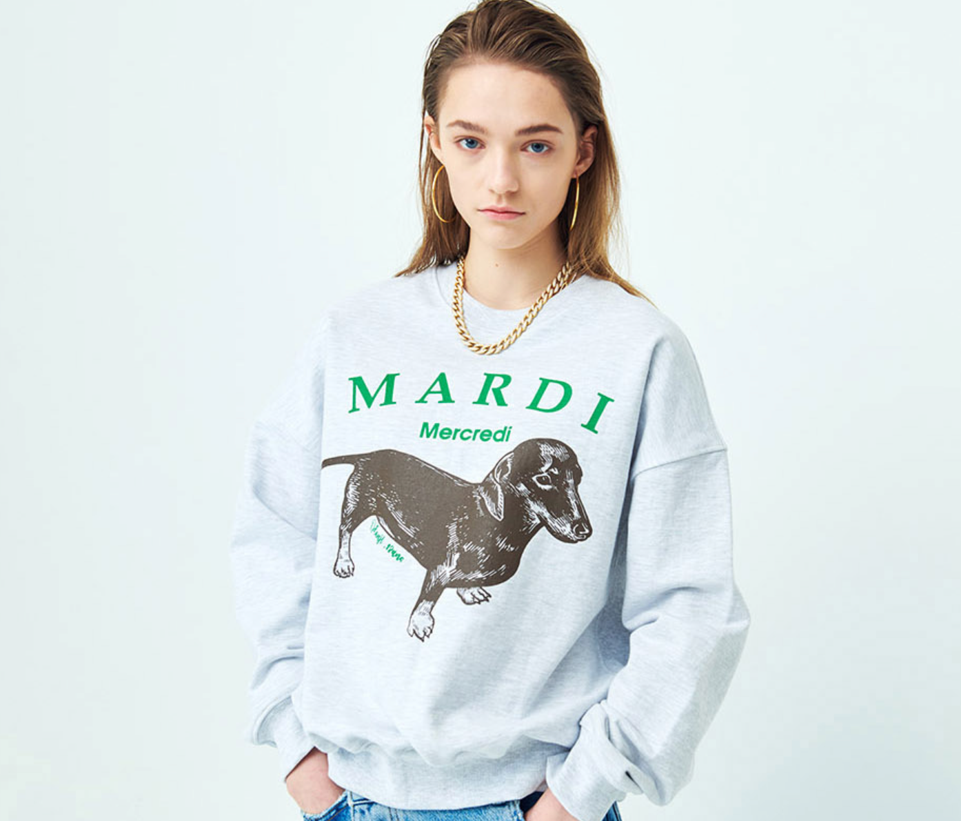 MARDI MERCREDI - SWEATSHIRT DDANJI - HEATHER