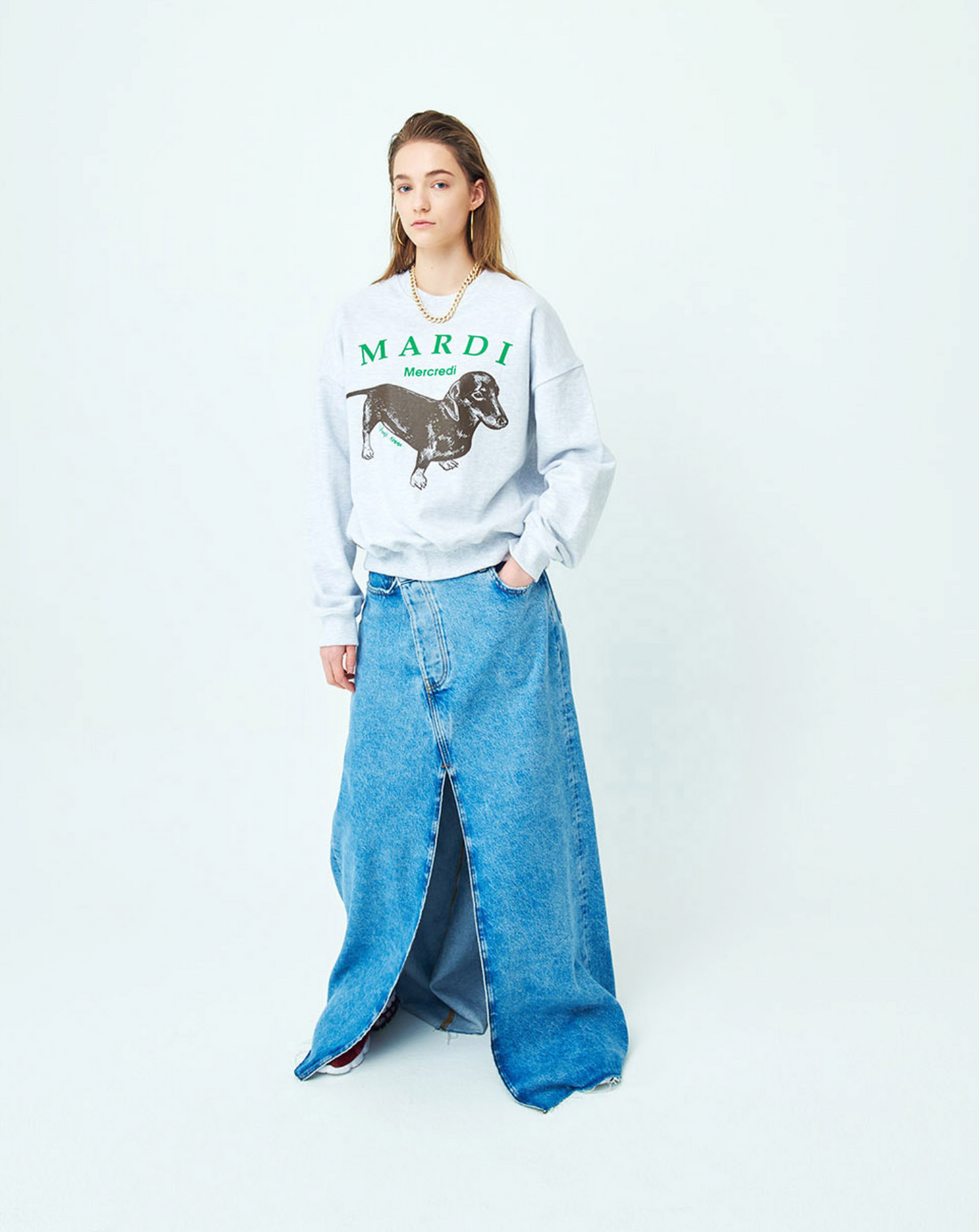 MARDI MERCREDI - SWEATSHIRT DDANJI - HEATHER