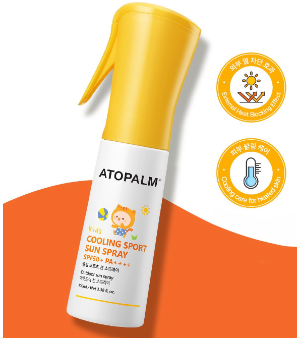 ATOPALM Cooling Sport Sun Spray SPF50 PA++++ 100g (NEW)