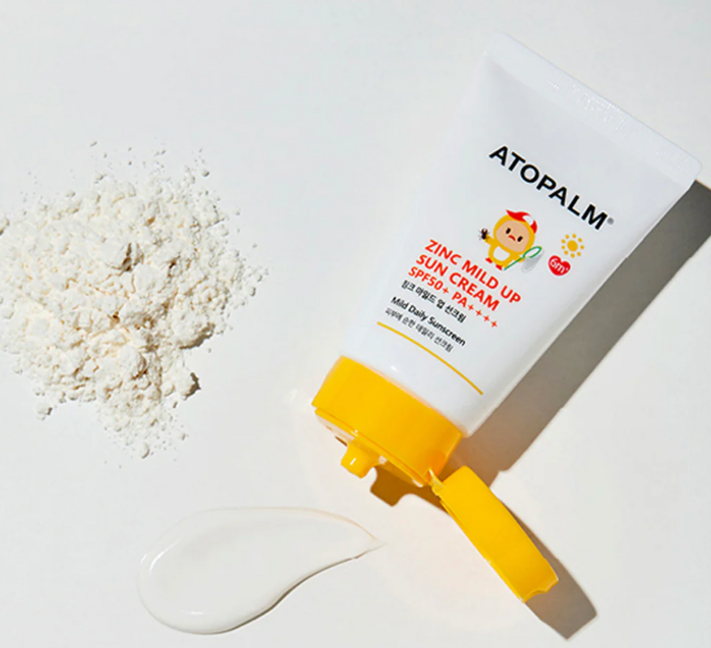 ATOPALM Zinc Mild Up Sun Cream 65g SPF50+ PA++++ (Free Atopalm Pure Cleansing Pad 30pads 62g)